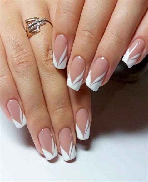 stylish french tip nails